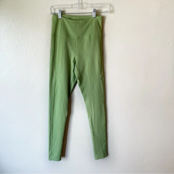 Girlfriend Collective #4007 Mantis Green High Rise Leggings - Picture 2 of 6